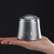 99%锡罐茶叶罐纯锡茶叶罐普洱茶储存罐茶叶包装盒茶罐密封罐便携
