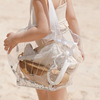 ins网红透明贝壳沙滩包防水大容量儿童游泳包旅行单肩手提收纳袋
