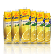 爱塞浦丽娜葡萄柚汁，饮料1lx12盒装整箱，生日塞浦路斯果汁饮品