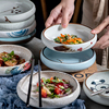 日式手绘陶瓷盘子碟子家用餐盘菜盘水果盘创意小吃碟点心碟寿司碟