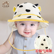 婴儿防护帽子防飞沫初生防护面罩儿童防护帽宝宝防尘帽防风隔离帽