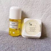 日货清D家橄榄卸妆油30ml+橄榄蜂蜜滋养皂10g清洁洗脸 敏感肌学生