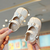 2024春秋款女宝宝公主鞋子，一岁小童婴儿小皮鞋，防滑软底透气学步鞋