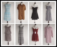 日本製vintage复古着孤品，巴洛克森系小清新棉质雪纺连衣裙