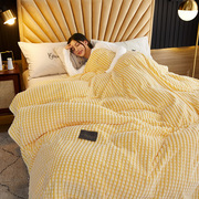 夏天夏季珊瑚绒毯床单毛毯子床上用空调毛巾被子办公室午睡加厚冬