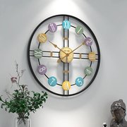 创意时钟北欧现代家用时尚静音挂钟大气客厅简约个性潮流艺术钟表