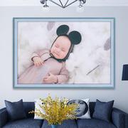 儿童相框挂墙宝宝相片放大尺寸，1618202430寸36洗照片定制框架