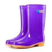 雨鞋女高筒雨靴女士中长筒水靴水鞋厚底加绒防滑防水保暖胶鞋套鞋