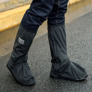 高筒防雨鞋套雨季外穿户外加厚下雨天耐磨防水防滑神器通用鞋雨靴