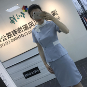 夏季育婴师整形医院护士服美容院美容师工作服足疗技师服套装