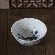 老艺人手工制大碗日式餐具家用青花瓷汤碗陶瓷沙拉泡面吃饭土大碗