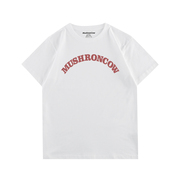 MushronCow暗红标 小众设计文艺印花短袖T恤纯棉圆领百搭上衣夏季