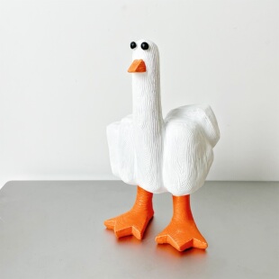 “鸭鸭我长了个中指，”竖中指鸭创意树脂，桌面搞怪摆件送朋友同学