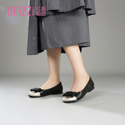 红粉知己平底单鞋女2023秋季商场同款时尚，舒适甜美拼色女鞋子