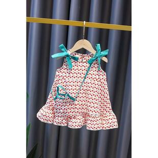 女童沙滩裙款夏装女宝宝裙子婴幼儿1衣服2一岁小童婴儿吊带连衣裙