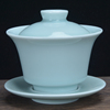 盖碗茶杯茶碗茶具青花瓷泡，茶碗套装陶瓷白瓷功夫，三才大小碗单个