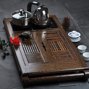 锦格功夫茶具四合一套装鸡翅木，茶盘实木茶托盘，家用茶台特大号茶海