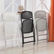 家用塑料折叠会议椅简约办公椅培训椅写字板椅子会议室新闻靠背椅