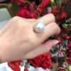ROYAL珠宝澳白珍珠裸珠直径13.4mm设计定戒指项链胸针送妈妈礼物