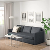 IKEA宜家FRIHETEN弗瑞顿三人沙发床折叠床人造革现代简约客厅