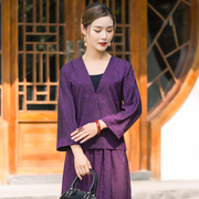 华族经典两面穿旗袍外套短款日常改良中国风时尚优雅女士唐装上衣