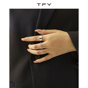 时尚网红关节戒指女小众设计个性冷淡风开口指环戒指组合套餐尾戒