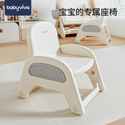 babyviva儿童凳宝宝餐椅小凳子加厚椅子幼儿园塑料靠背椅防滑家用