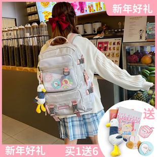 初中生书包双肩包女大容量旅行高中学生韩版原宿ulzzang电脑背包