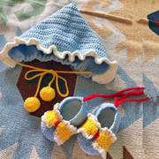 婴儿帽子diy秋冬孕妇手工制作宝宝用品，编织材料包解闷(包解闷)无聊打发用