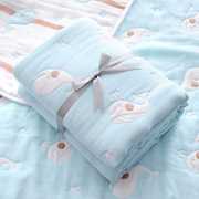 新生婴儿十层纱布被纯棉加厚初生儿童浴巾毛巾被宝宝幼儿春秋盖毯