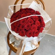 红玫瑰鲜花速递同城花束上海南京苏州情人节纪念日送女友老婆
