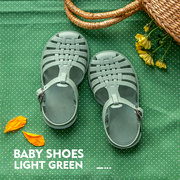 幸福玛丽宝宝凉鞋软底防滑男童，女童儿童洞洞，鞋果冻包头拖鞋沙滩鞋