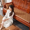 新中式红木沙发垫夏季凉席，椅垫实木椅子座垫，防滑可定制坐垫三人位