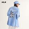 MLB 男女情侣棒球服刺绣logo贴标印花T恤外套潮夏季BS002