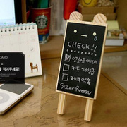 拍摄道具 摆设 韩国迷你可爱 木质小熊黑板 ZAKKA 杂货
