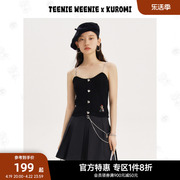 TeenieWeenie小熊奥莱&sanrio联名酷洛米吊带针织衫背心女夏