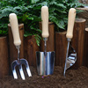 逸家花园家用组合不锈钢，铲子种花养花园艺，工具挖土小铁锹铁叉铁铲