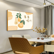 现代简约餐厅装饰画事事，如意餐厅挂画单幅温馨日式风饭厅墙面壁画