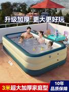 室内海洋球池大型家庭用带滑梯加厚小孩宝儿童戏水户外充气游泳池