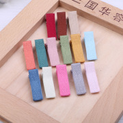 韩国织带手工制作蝴蝶结发夹发卡发饰品材料包配件diy3.5CM鸭嘴夹