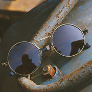 法国capinkofin男镜框眼镜圆型复古太子镜墨镜，女杰特8478蒸汽朋克