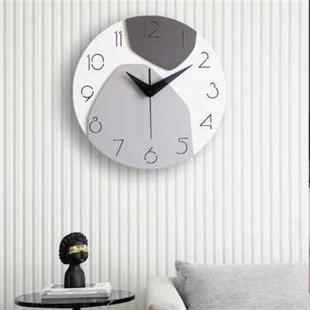 挂钟客厅钟表简约现代时尚家用时钟木挂表现代创意个性石英钟