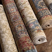 加厚仿羊绒美式地毯复古客厅卧室家用沙发茶几床边毯欧式民族风毯