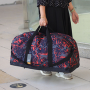 时尚旅行提包牛津纺迷彩，行李袋超大容量搬家收纳袋，行男女旅游出差