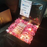 母亲节成品创意满天星花束礼盒，diy材料包送男友，情人节生日礼物