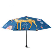新学生雨伞折叠超轻创意可爱卡通图案太阳伞防晒防紫外线晴雨