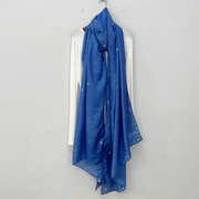 外贸单 2米7chao大尺寸 美好的彩虹色 真丝雪纺长丝巾围巾披肩女