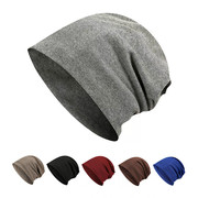 秋冬帽子女时尚针织帽天，保暖套头帽，纯色加厚男韩版休闲月子帽