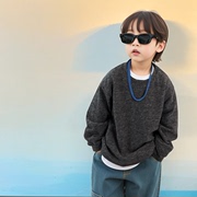 儿童毛衣男童2023秋季韩版柔软长袖，打底衫男宝宝纯色洋气上衣