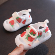 宝宝凉鞋学步男夏季软底，防滑0-1-3岁2女婴儿，网布不掉防撞春夏鞋子